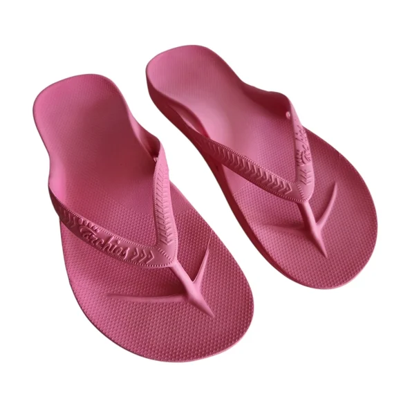 Archies Arch Support Thong Flip Flops Sandal Hot Pink US Men 9 Women 10 New - Picture 3 of 12
